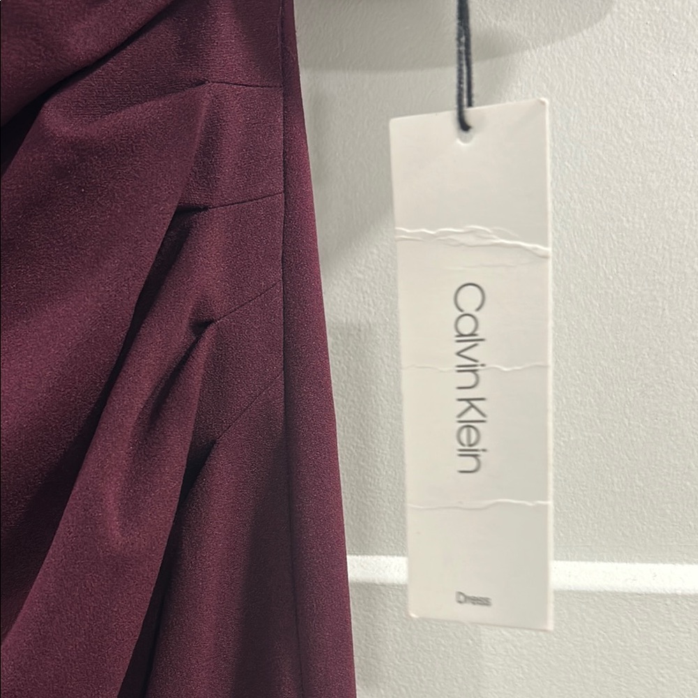 Calvin Klein Burgundy Dress